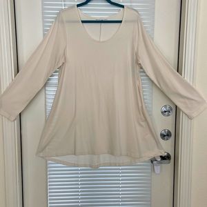 Cream colored, Bryn Walker long sleeve Dress/Top